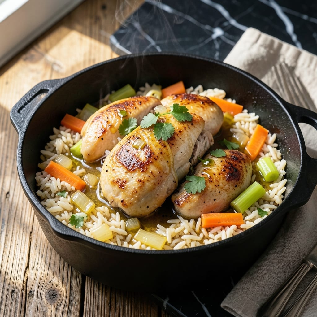 Chicken and Rice One Pot Meal Recipe: Savory Simmered Comfort