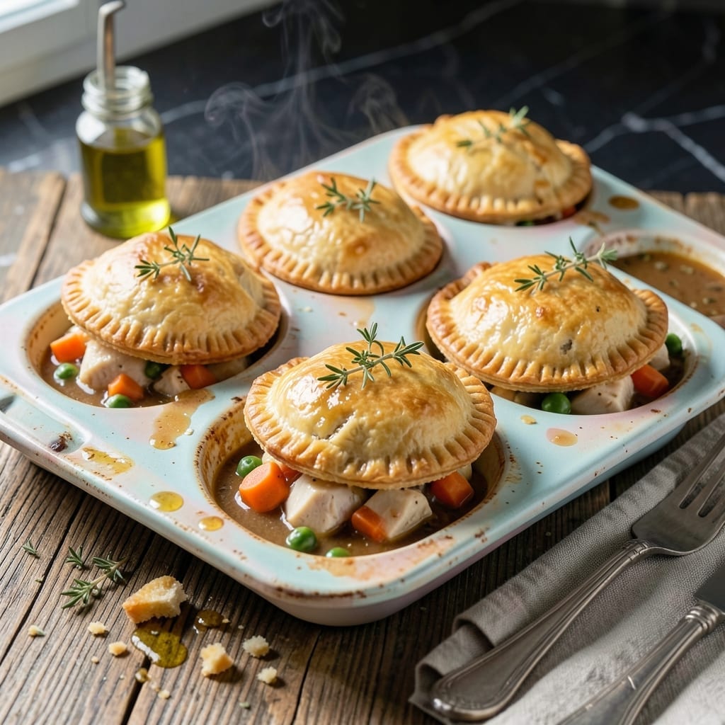 Individual Pot Pie Recipe Muffin Tin: Personal-Sized Savory Hand Pies