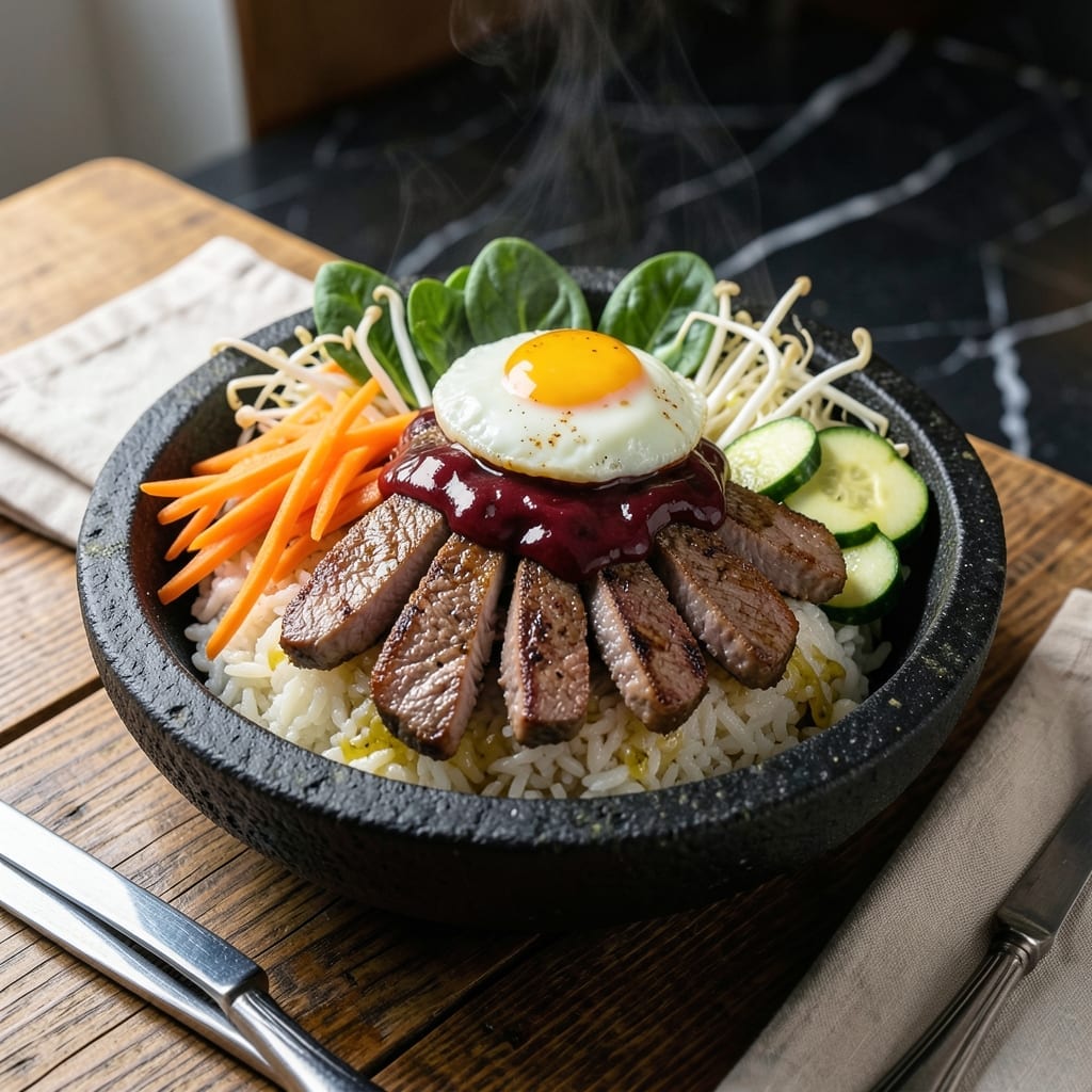 Stone Pot Bibimbap Recipe: Sizzling Korean Rice Bowl With Fresh Veggies
