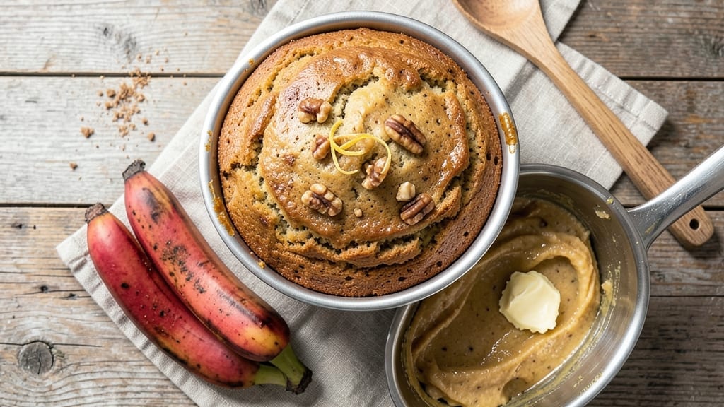 1 Ripe Banana Bread Recipe: Soft Crumb With Walnut-Caramel Swirls