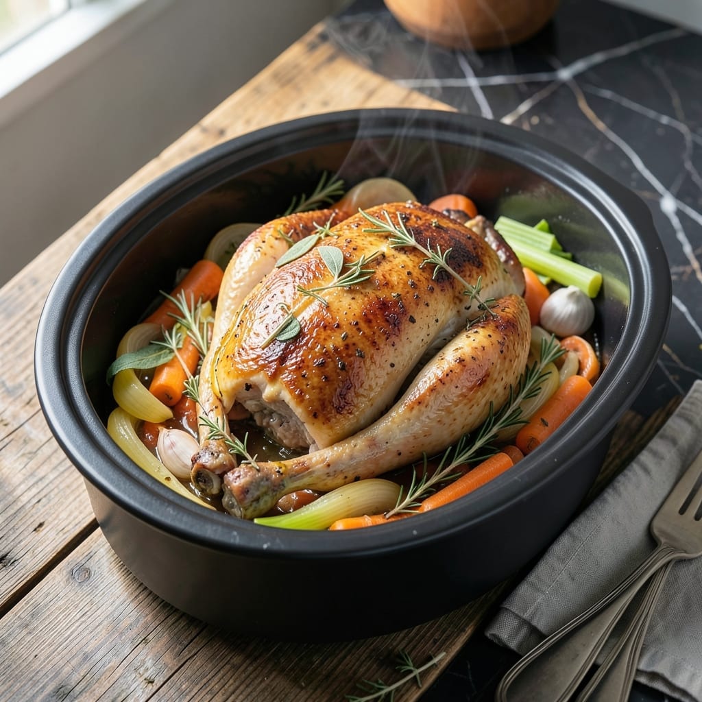 Whole Turkey Breast in Crock Pot Recipe: Hands-Off Holiday Juiciness