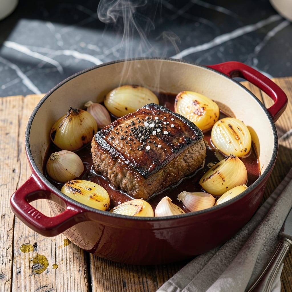 Le Creuset Dutch Oven Pot Roast Recipe: Melt-In-Your-Mouth Slow Cooked Succulence
