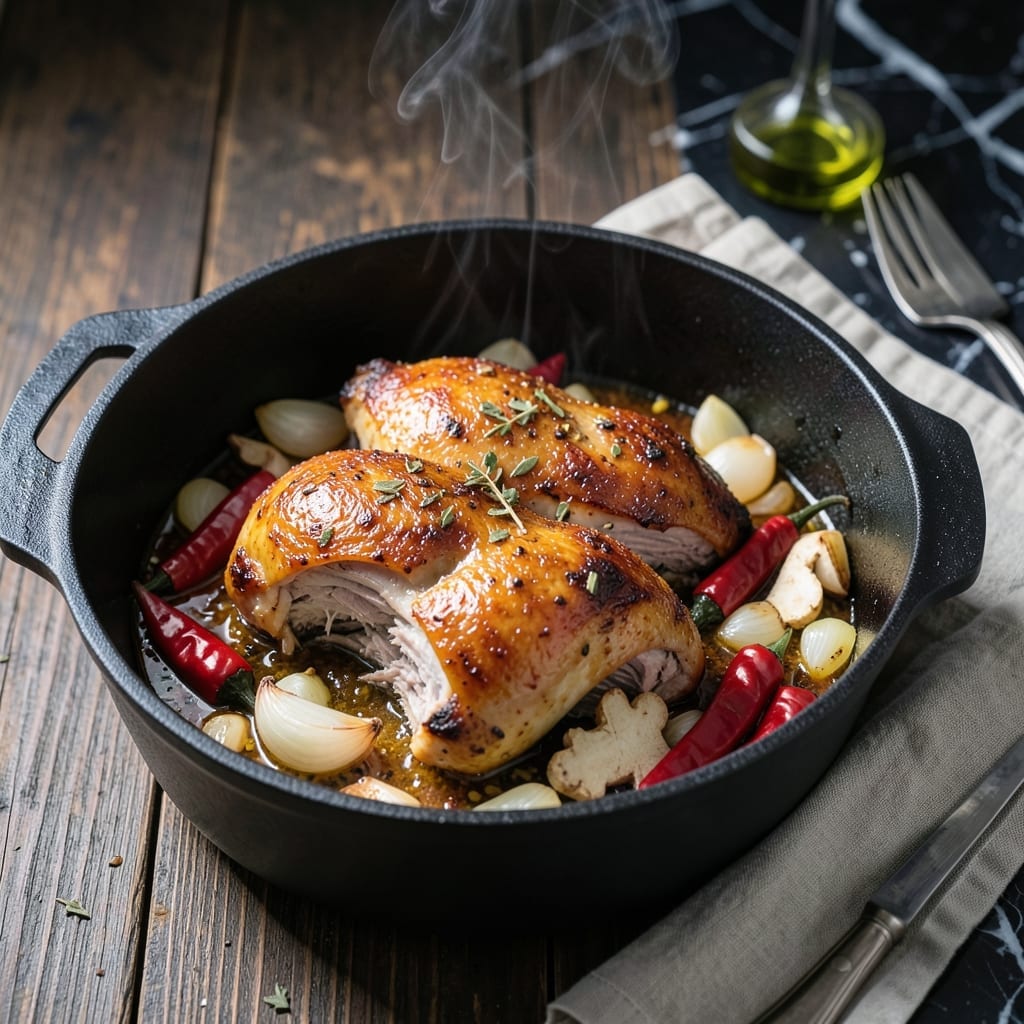 Guyanese Pot Roast Chicken Recipe: Caribbean Spices and Fall-Off-The-Bone Tenderness