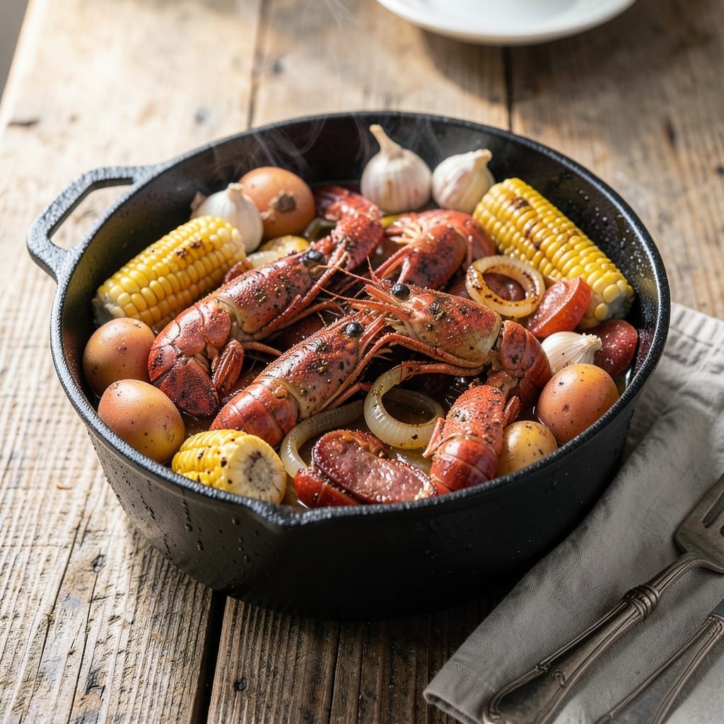 Crayfish Pot Recipe: Spicy Creole Boil with Andouille and Corn Crayfish Pot Recipe: Spicy Creole Boil with Andouille and Corn