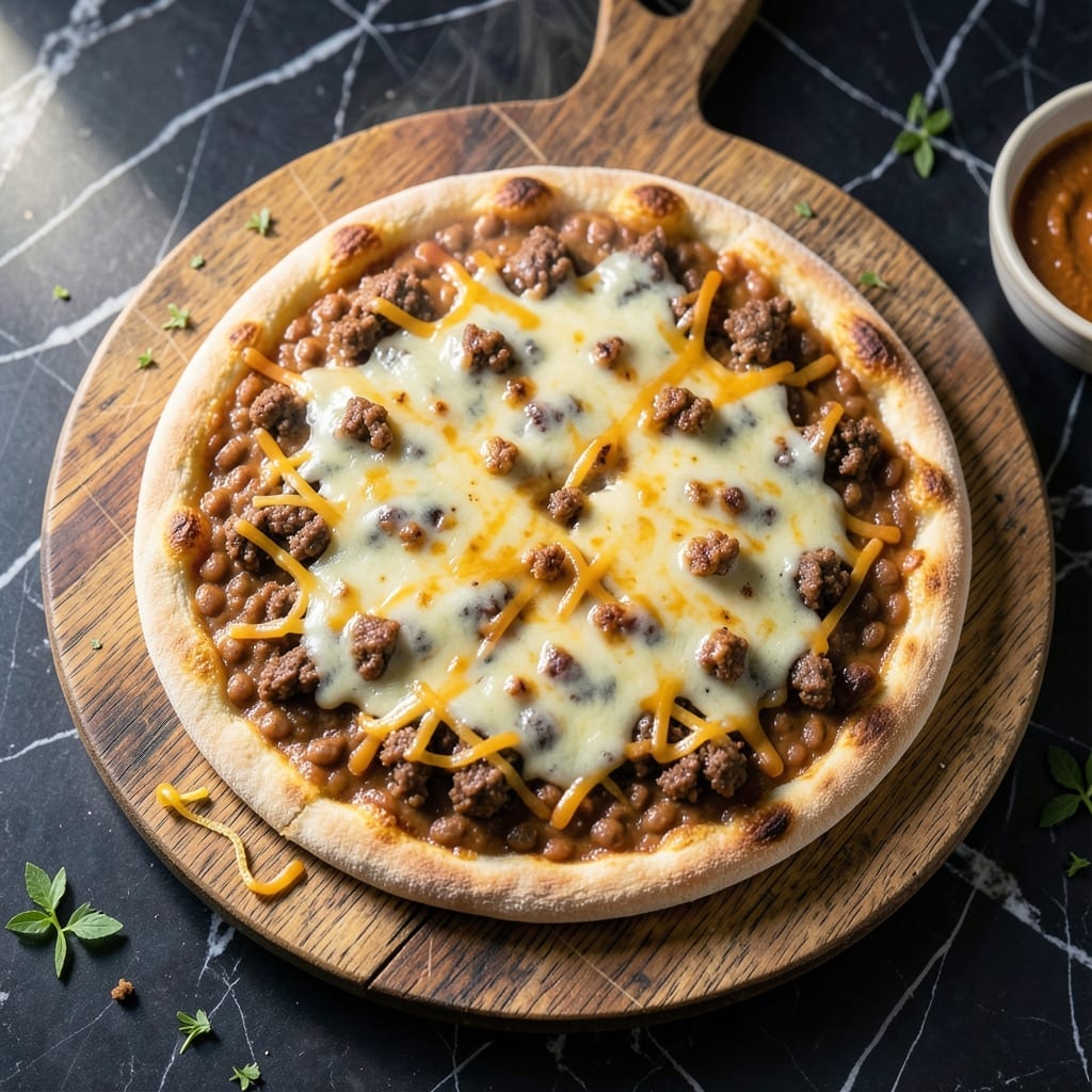 Godfathers Taco Pizza Recipe: Loaded With Seasoned Beef and Cheese Godfathers Taco Pizza Recipe: Loaded With Seasoned Beef and Cheese