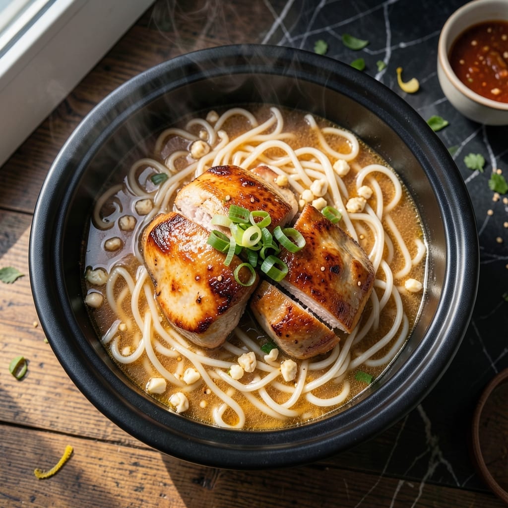 Crock Pot Chicken Ramen Recipe: Umami-Rich Noodles With Tender Chicken Crock Pot Chicken Ramen Recipe: Umami-Rich Noodles With Tender Chicken