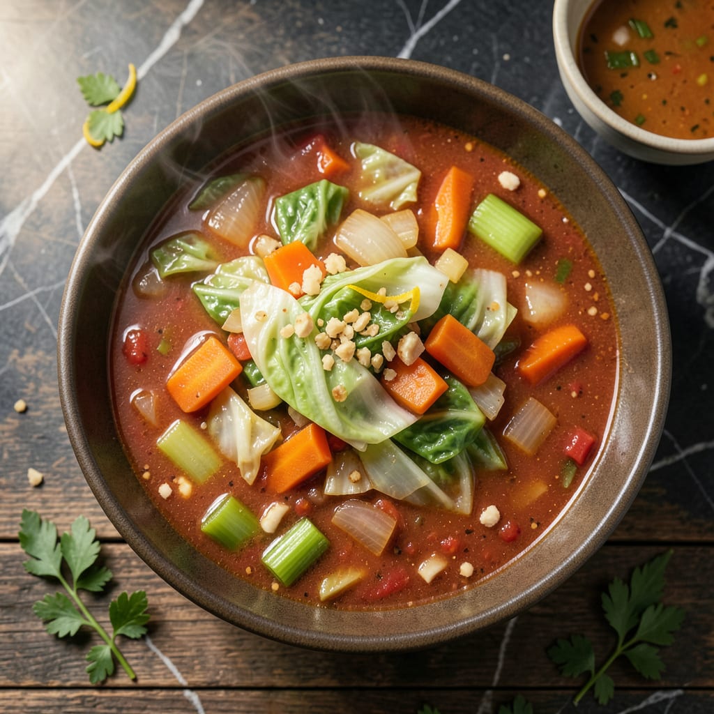 Complete Cabbage Fat Burning Soup Recipe Crock Pot: Slow Cooked Metabolism Boost overview image