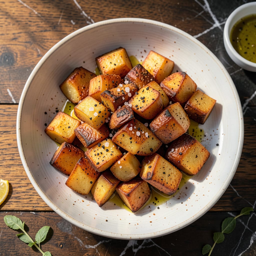 Canned Diced Potatoes Recipe: Crispy Roasted in 20 Minutes Flat illustration with key details