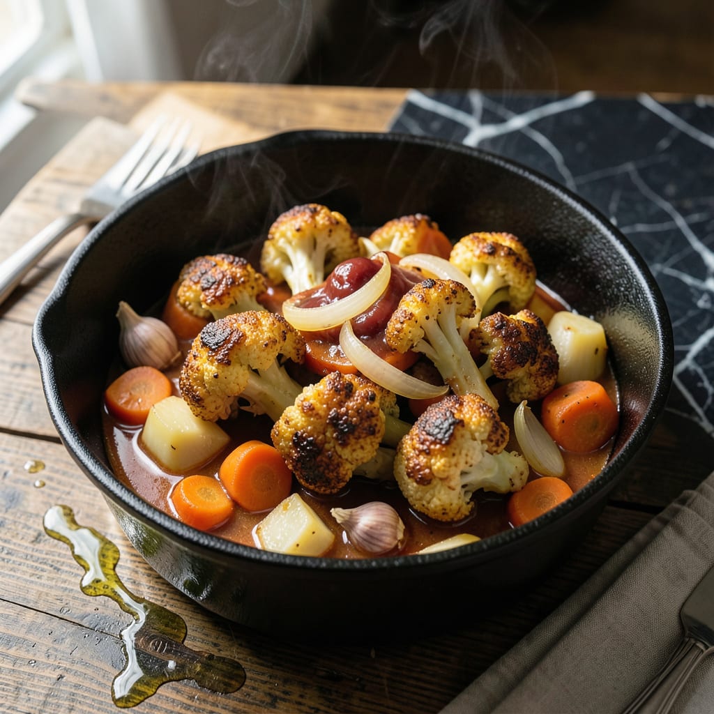 Complete Cauliflower Pot Roast Recipe: Hearty Vegetarian Braise with Root Vegetables overview image