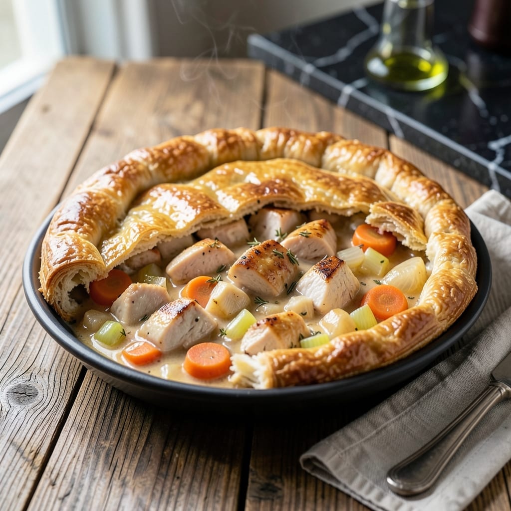 Food Dudes Chicken Pot Pie Recipe: Flaky Crust and Savory Filling Magic
