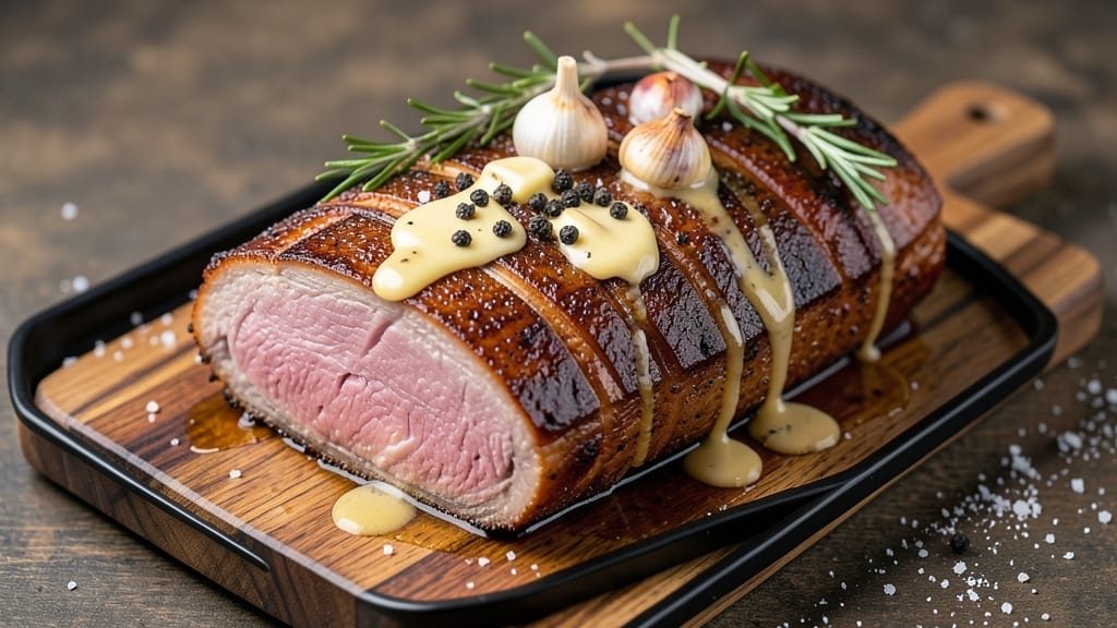 4-Pound Pork Loin Roast Recipe: Juicy Pink Center Guaranteed With Pan-Sear Finish