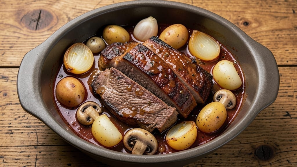 5-Star Beef Stew Recipe: Crock Pot Magic With Caramelized Onion Base 5-Star Beef Stew Recipe: Crock Pot Magic With Caramelized Onion Base