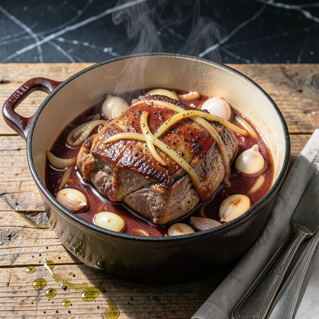 Pot Roast Recipe Dutch Oven Stovetop: Old-Fashioned Tenderness With Caramelized Onions Pot Roast Recipe Dutch Oven Stovetop: Old-Fashioned Tenderness With Caramelized Onions