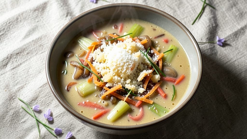 3 Cheese Soup Recipe: Velvety Blend of Gruyère, Parmesan, and Sharp Cheddar