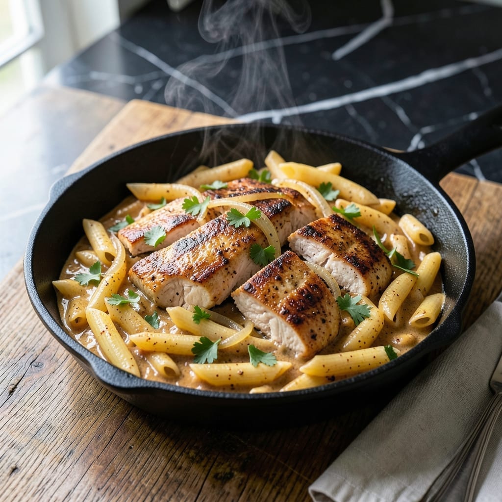 One Pot Cajun Chicken Pasta Recipe: Spicy Cream Sauce in One Pan