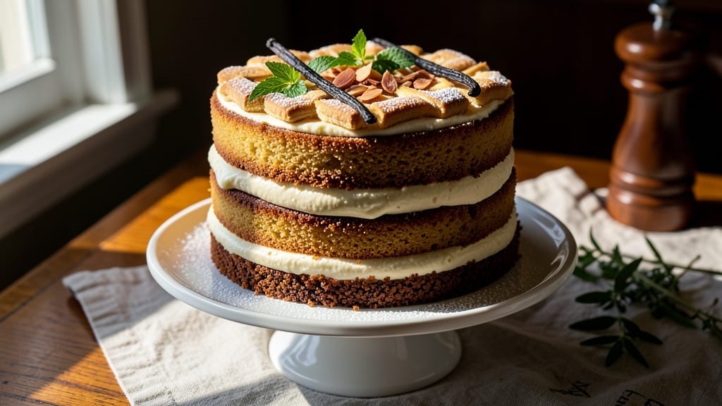 1800s Cake Recipe: Victorian Spice and Vanilla Bean Elegance