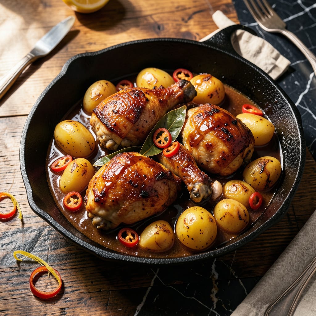Comprehensive Chicken Adobo With Potatoes Recipe: Filipino Comfort in One Pot visual reference