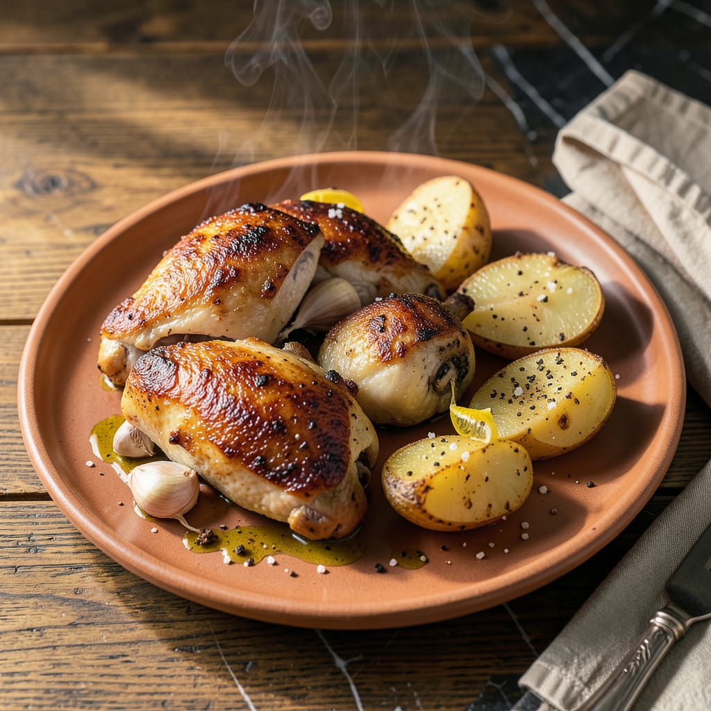 Visual representation of Chicken and Potatoes Recipe: One Pan Crispy Comfort Food