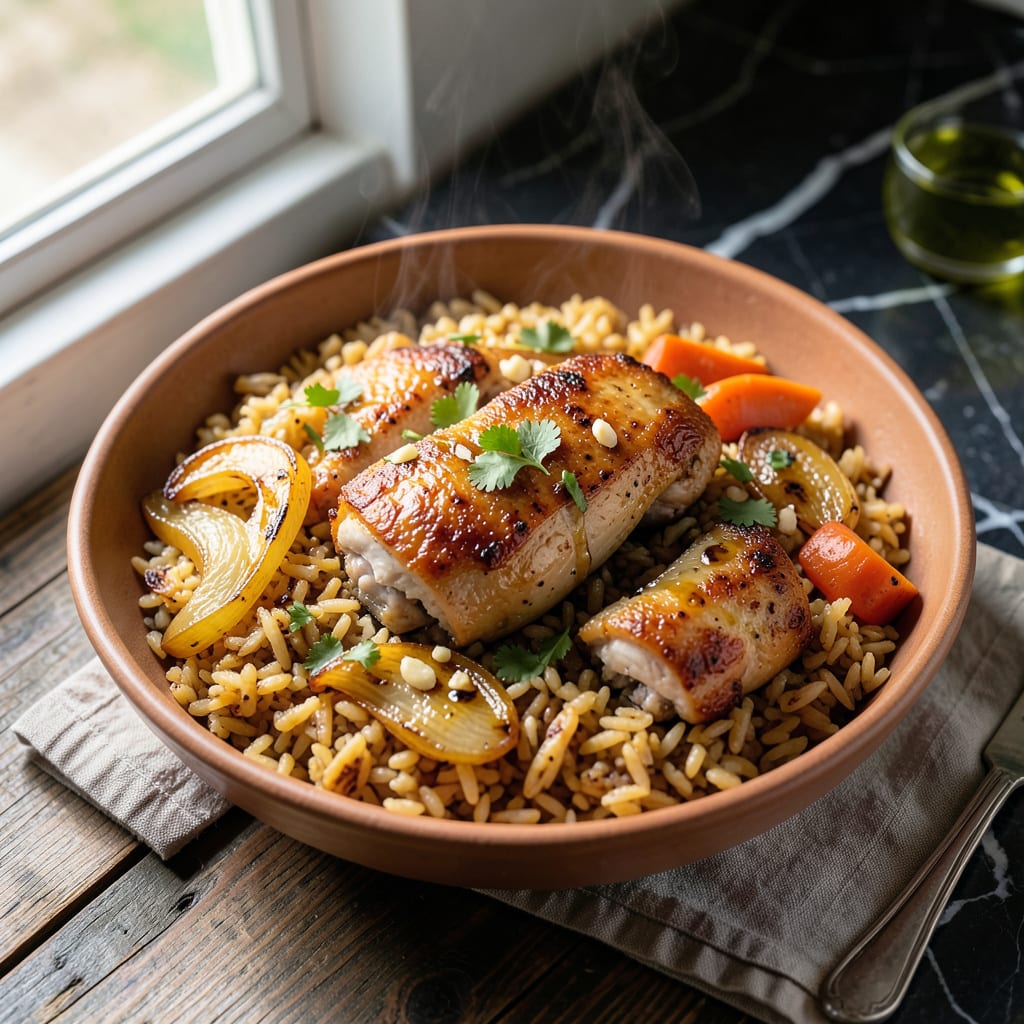 Comprehensive Chicken Fat Rice Recipe: Savory Crispy Bottomed Comfort visual reference