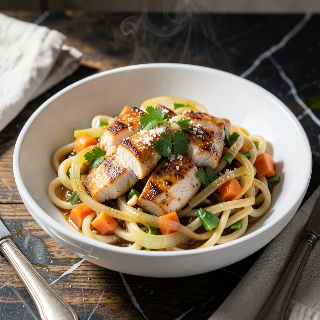 Chicken Pot Pasta Recipe: One Pot Creamy Comfort with Tender Bites example with annotations