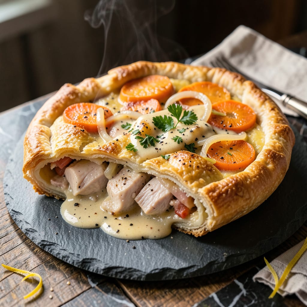 Chicken Pot Pie Recipe Without Peas: Creamy Comfort With a Classic Crust example with annotations