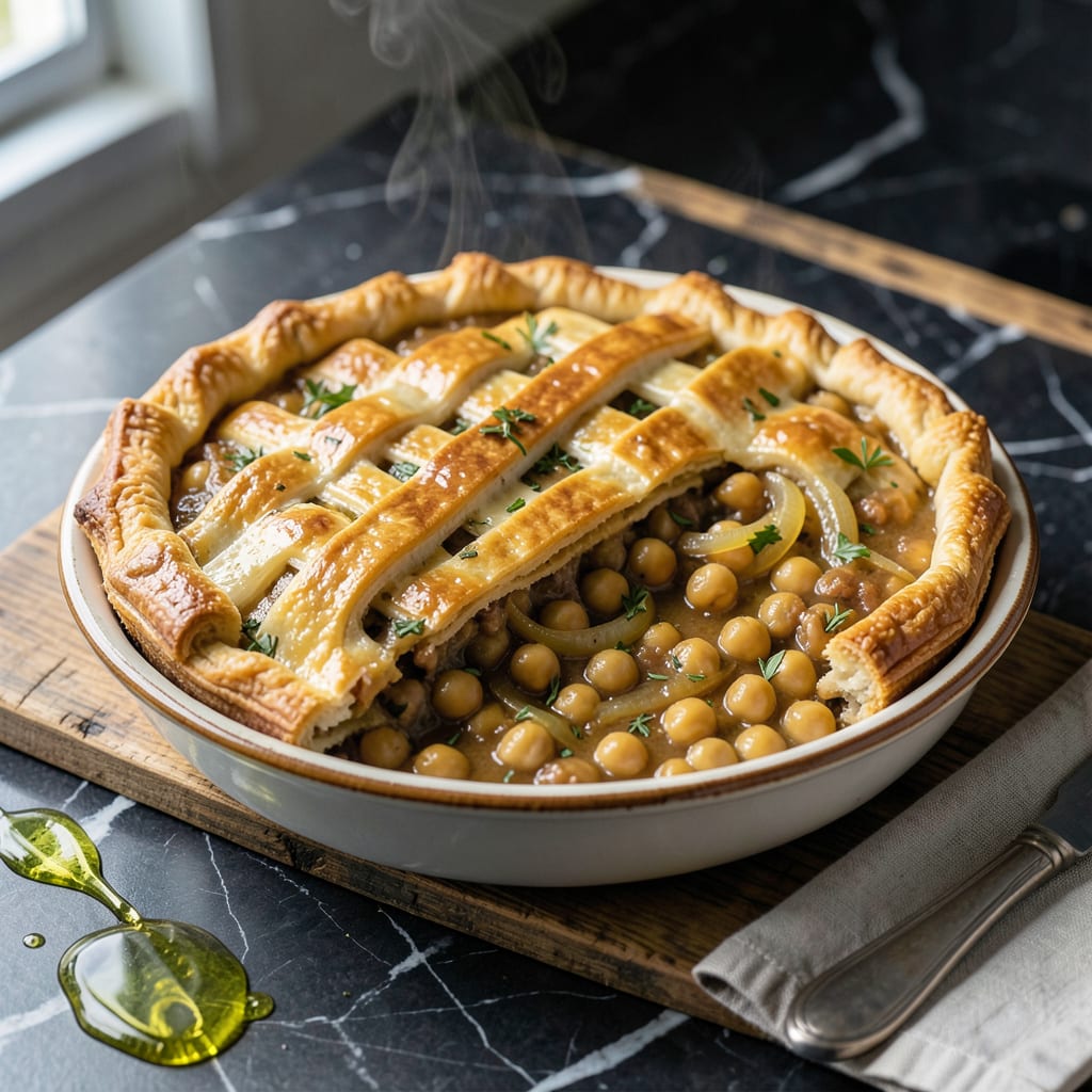 Chickpea Pot Pie Recipe: Savory Vegan Comfort in a Flaky Crust detailed visual guide