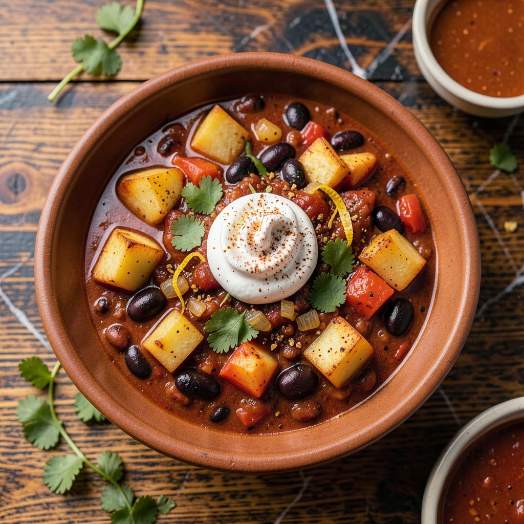 chili with potatoes recipe detailed visual guide