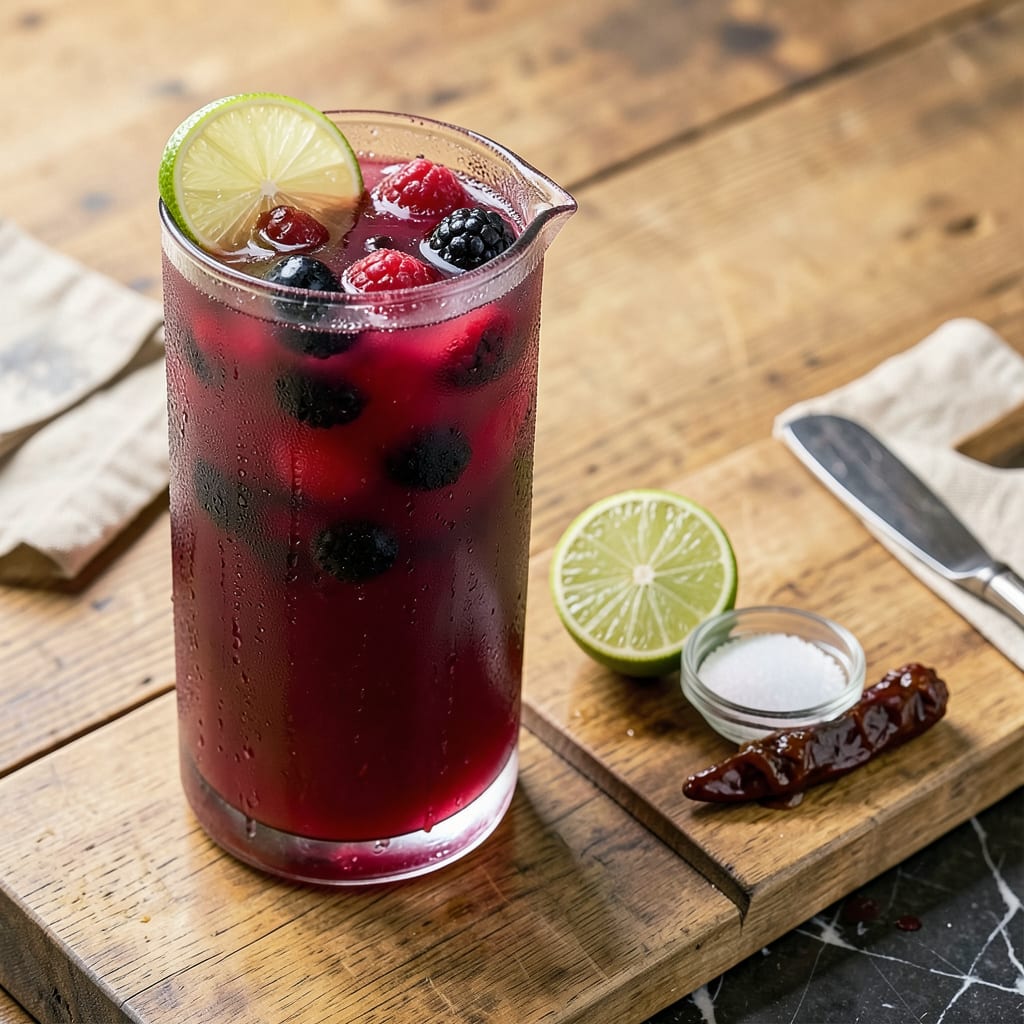 Chipotle Berry Agua Fresca Recipe: Smoky Sweet Refreshment in Minutes example with annotations