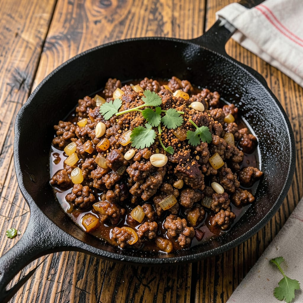chipotle ground beef recipe example with annotations