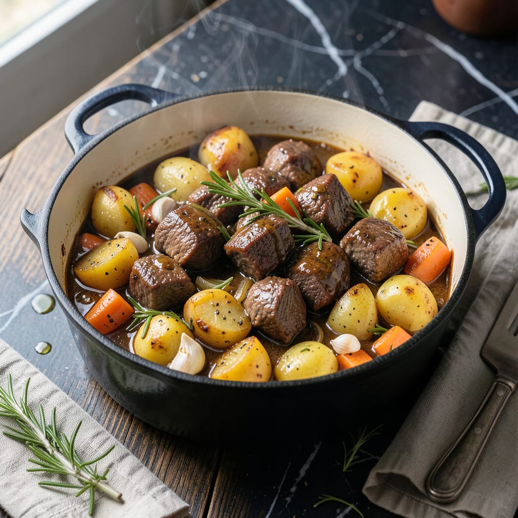 Christmas Pot Recipe: Festive One Pot Holiday Meal illustration with key details
