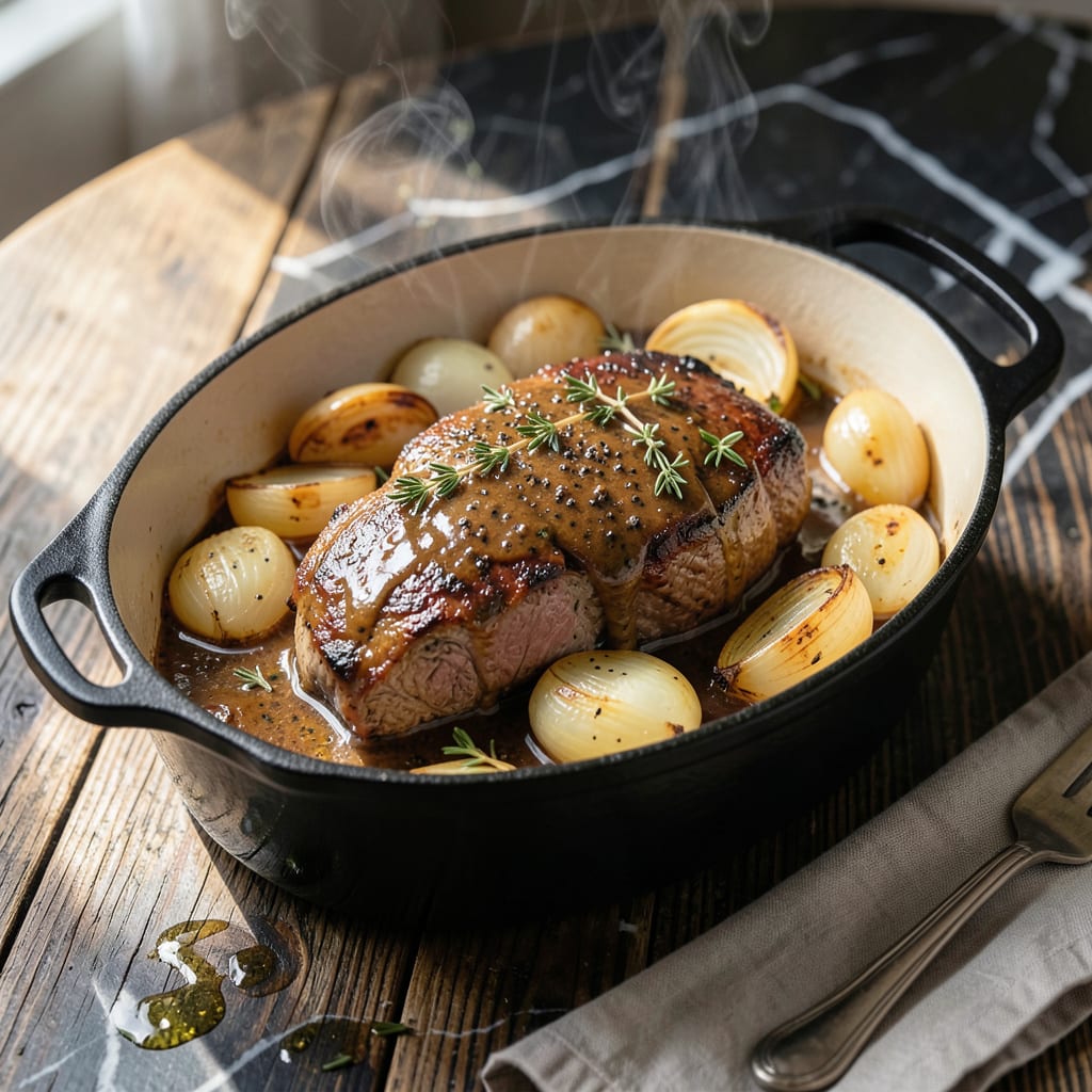 Visual representation of classic pot roast recipe