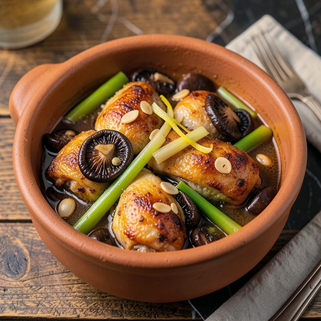 Clay Pot Chicken Recipe: Fall Off the Bone Tenderness in One Pot example with annotations