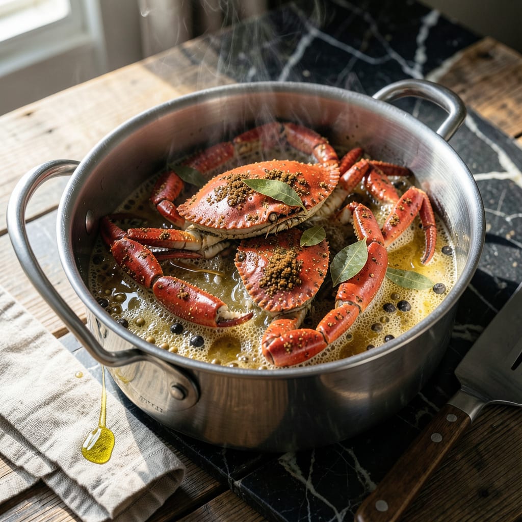 Complete Crab Steam Pot Recipe: Maryland Style Seafood Feast overview image
