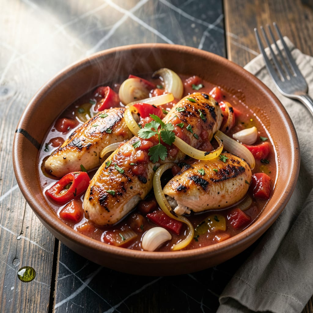 Complete Crock Pot Chicken Cacciatore Recipe: Rustic Italian Simmered in Herbs overview image