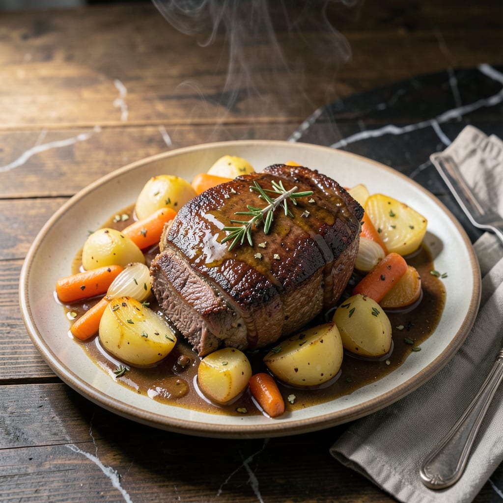 Visual representation of Crock Pot Recipe Pot Roast With Carrots Potatoes: Hands Free Sunday Supper