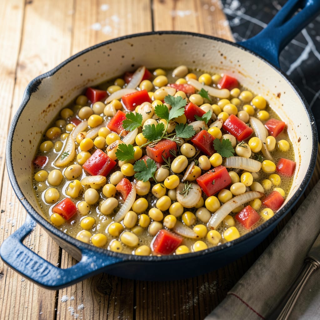Crock Pot Succotash Recipe: Creamy Corn and Lima Bean Comfort