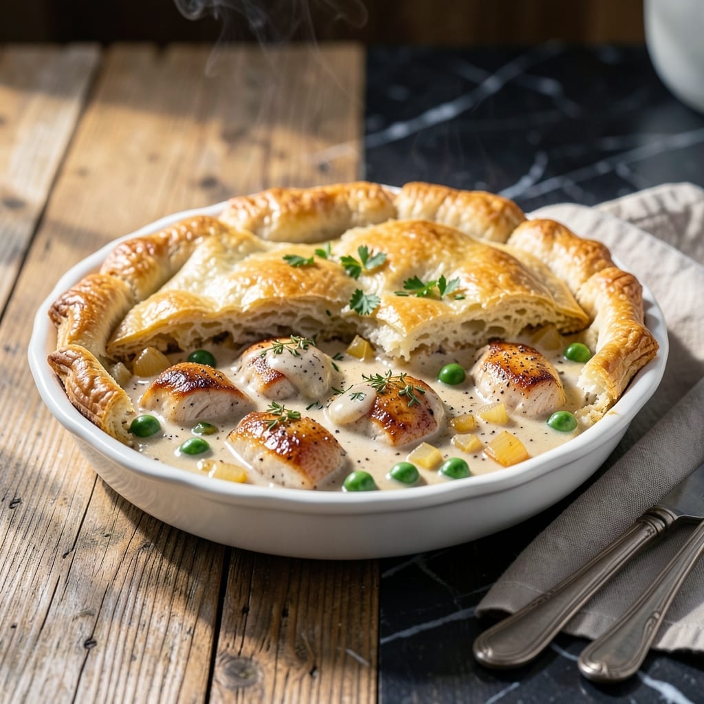 Southern Biscuit Chicken Pot Pie Recipe: Flaky Crust Over Savory Filling Southern Biscuit Chicken Pot Pie Recipe: Flaky Crust Over Savory Filling