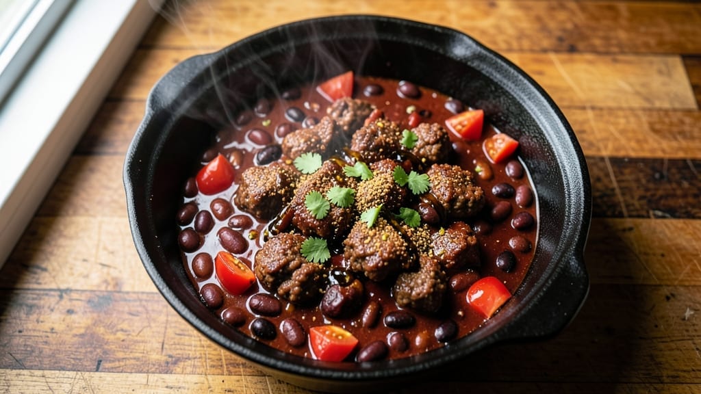 2 Quart Slow Cooker Chili Recipe: Deep-Flavor Beans and Meat Simmered Low