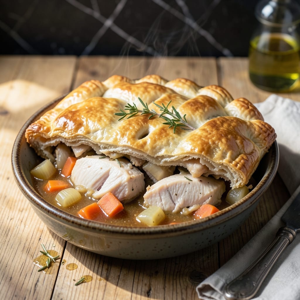 Chicken Pot Pie Recipe UK: Buttery Pastry With Classic British Filling