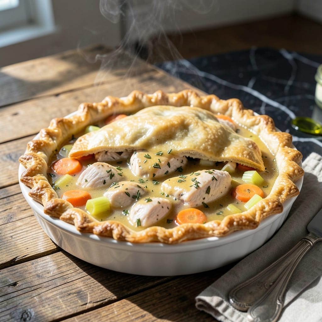 Heart Healthy Chicken Pot Pie Recipe: Lightened Comfort With Flaky Whole Wheat Crust