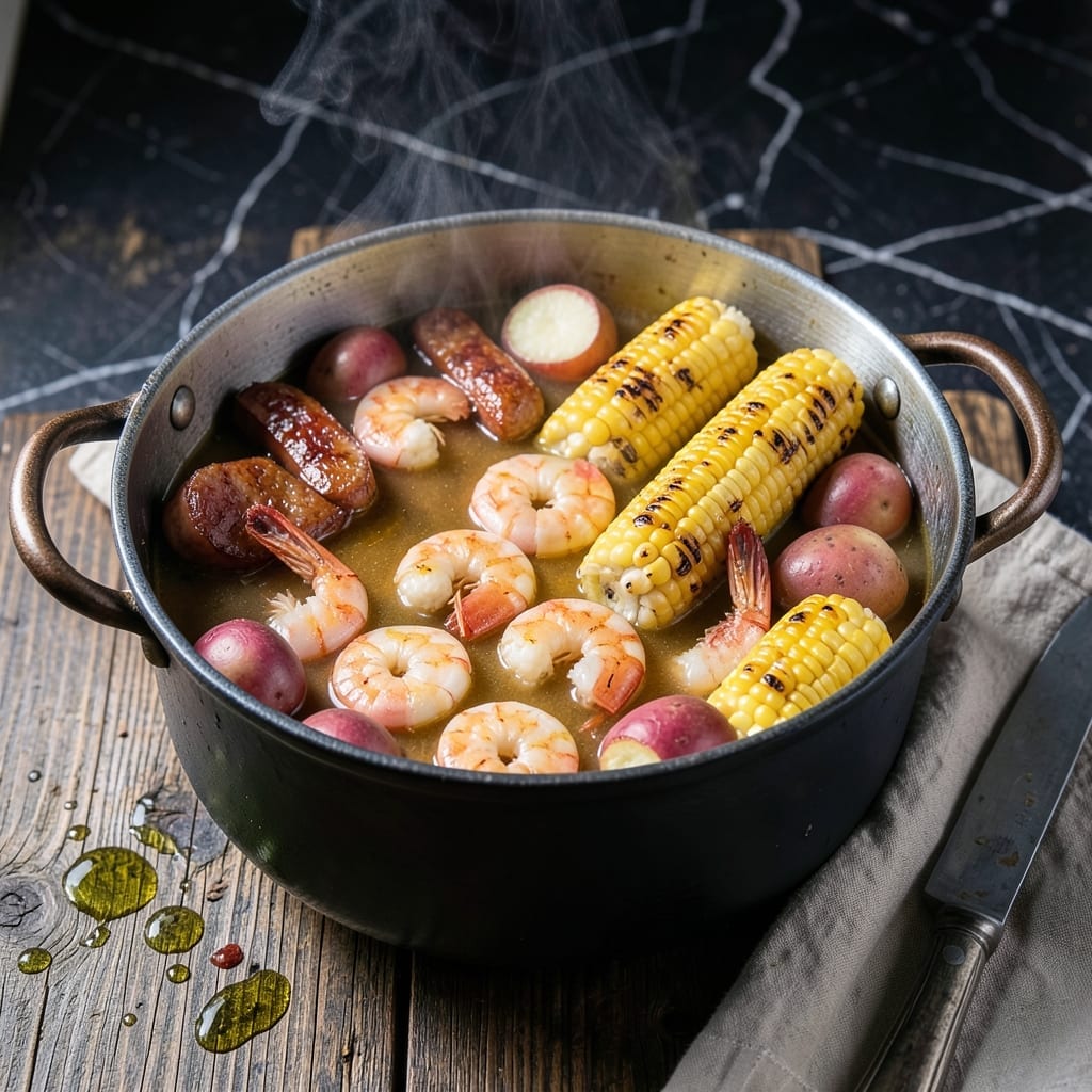 Christmas Boiling Pot Recipe: Cajun Seafood and Sausage Feast