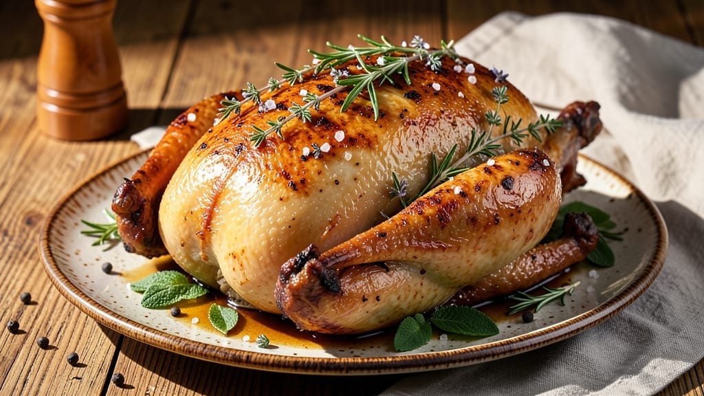 15-Pound Roast Turkey Recipe: Golden Crisp Skin and Juicy Pink Heart