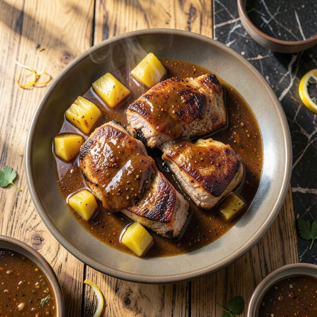 Hawaiian Pork Chop Crock Pot Recipe: Pineapple-Glazed Slow-Cooked Succulence