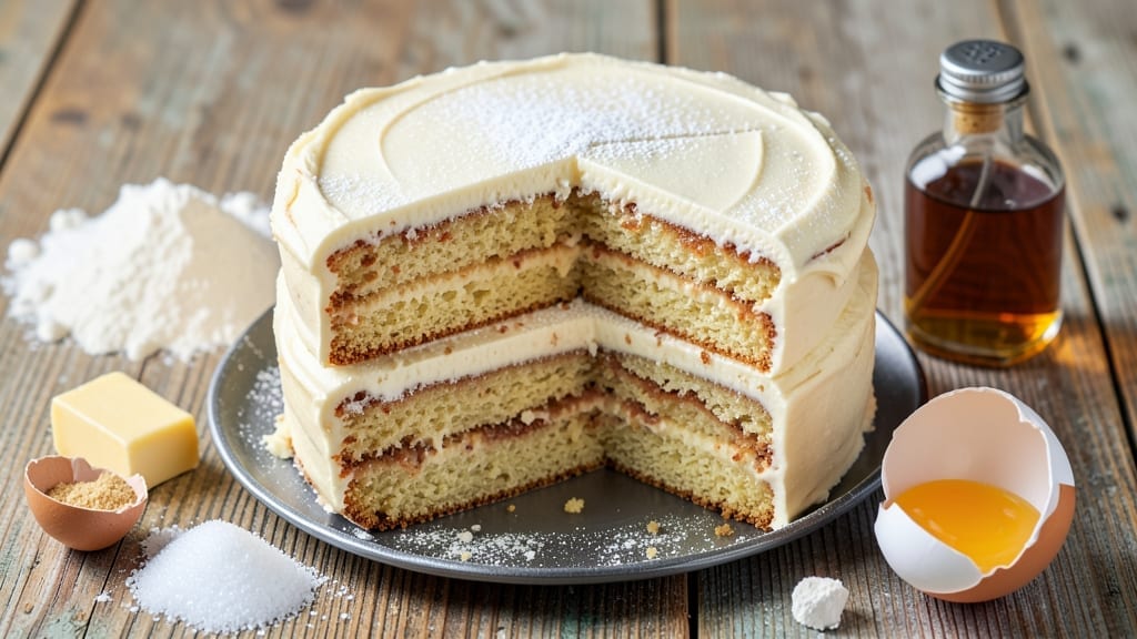 1 2 Sheet Vanilla Cake Recipe: Layered Height Without the Collapse 1 2 Sheet Vanilla Cake Recipe: Layered Height Without the Collapse