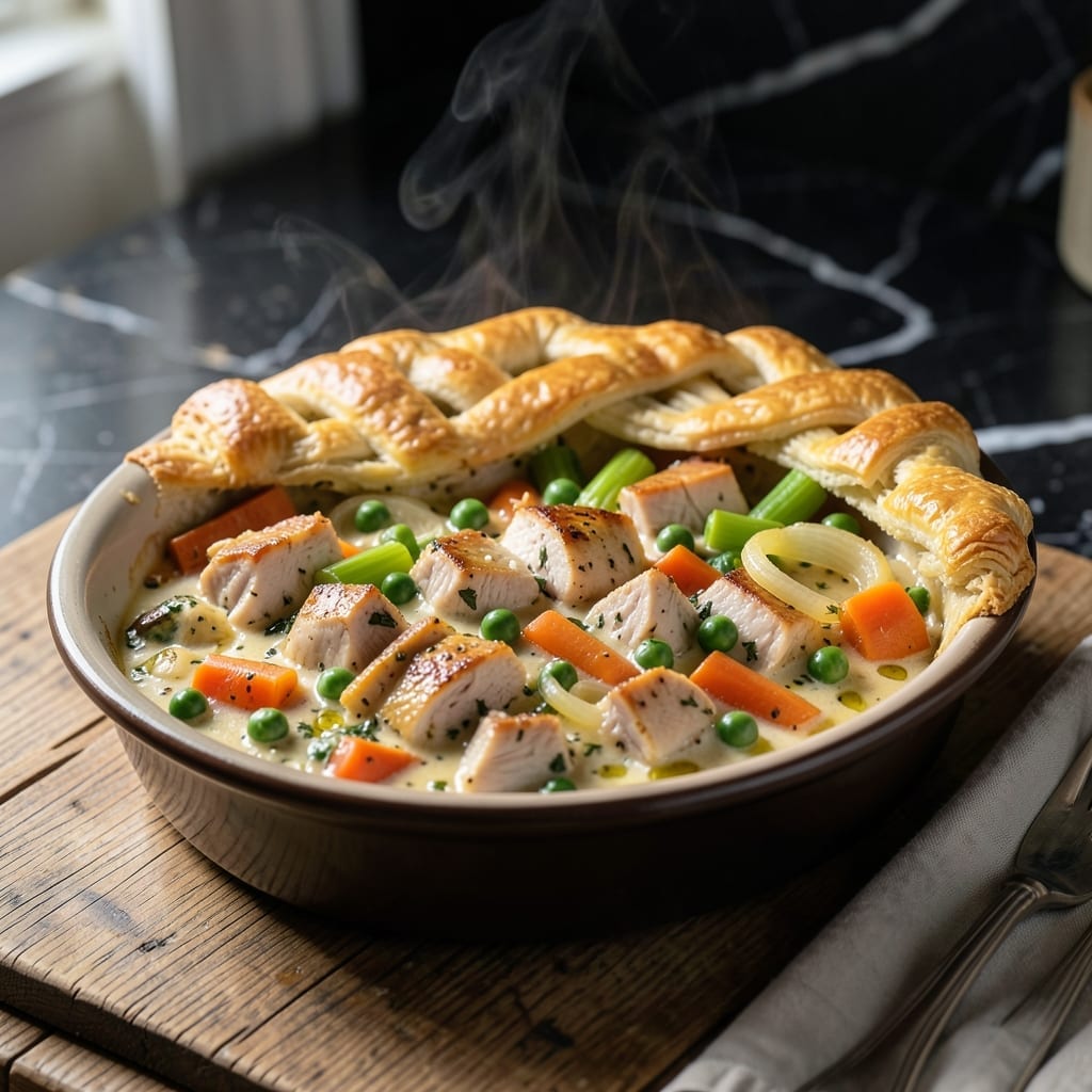 Crockpot Turkey Pot Pie Recipe: Savory Filling Under a Buttery Biscuit Top