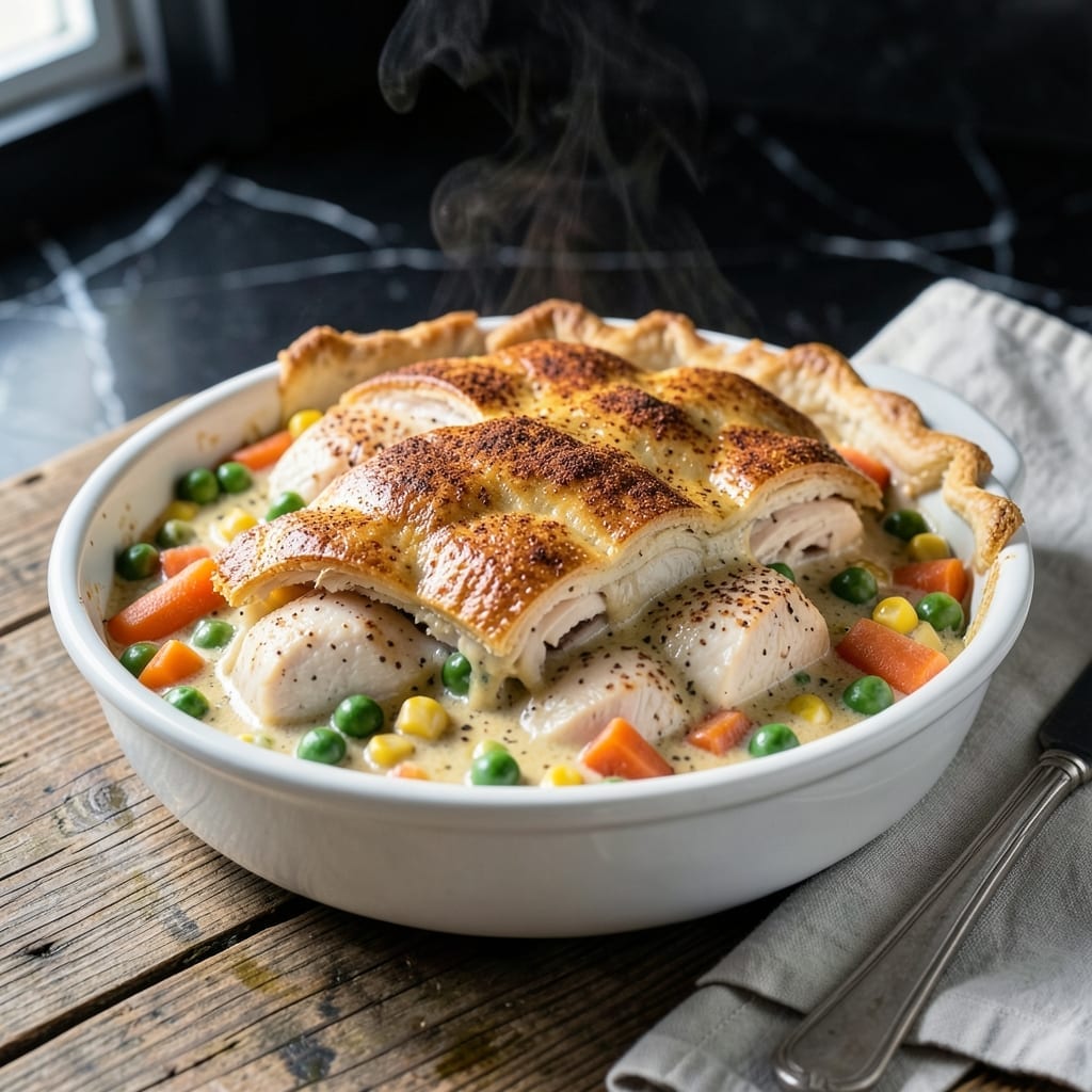 Chicken No Pot Pie Recipe: Sheet Pan Savory Simplicity