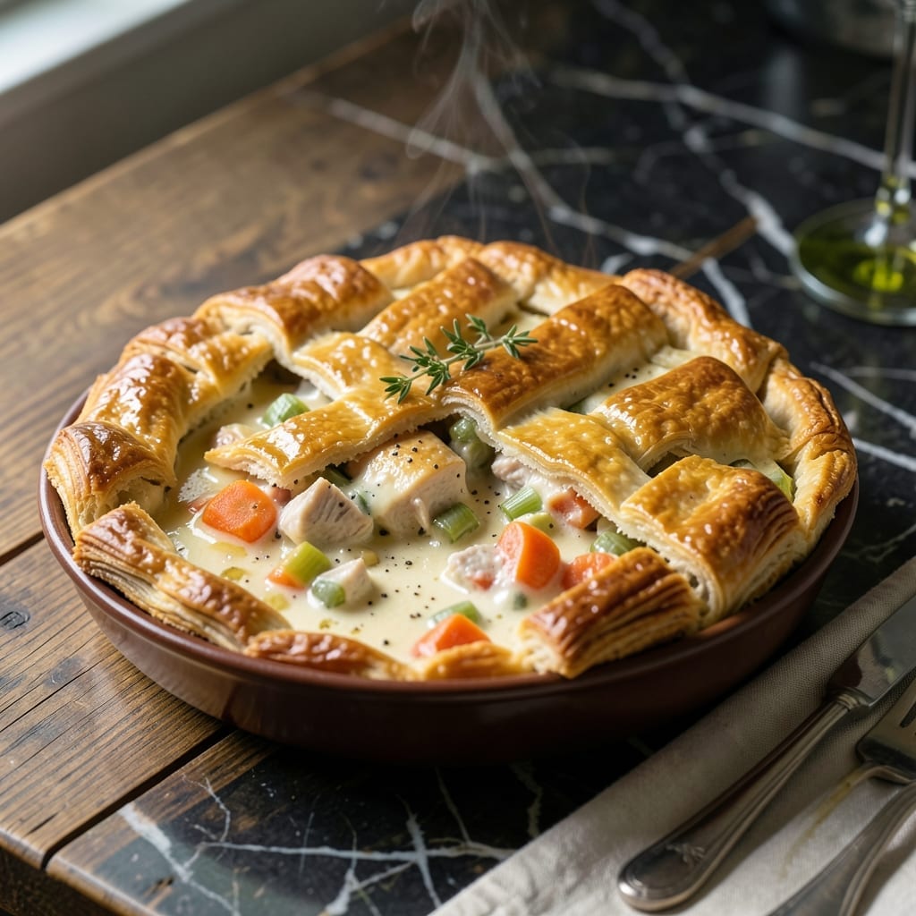 Chicken Pot Pie Recipe With Precooked Chicken: Flaky Crust and Creamy Filling in Minutes