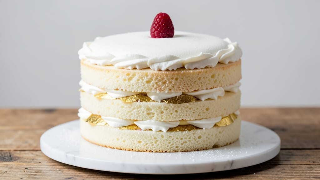 4 Layer White Cake Recipe: Vanilla Bean Swirls and Cream Cheese Frosting Bliss