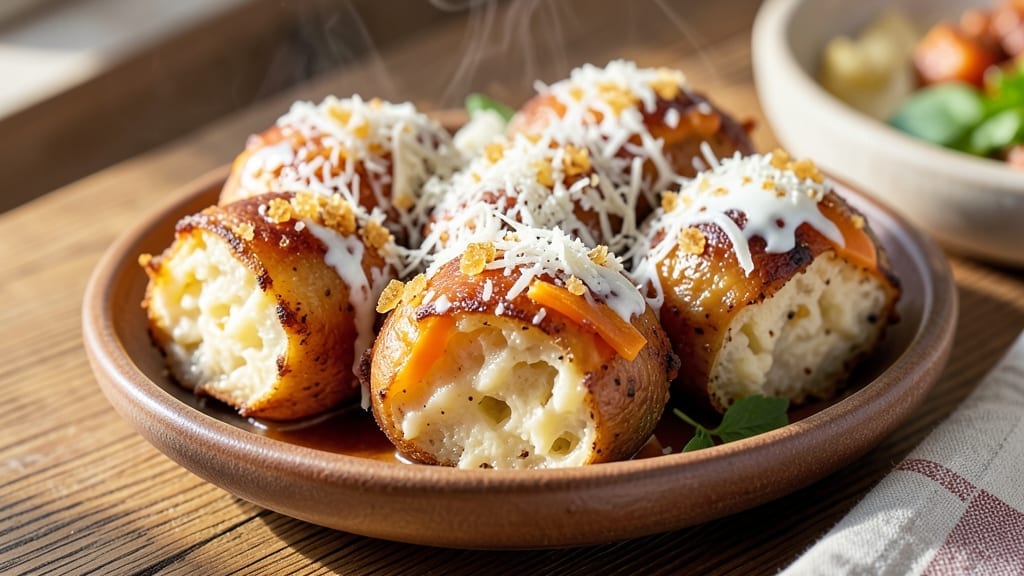 3 Cheese Mashed Potato Balls Recipe: Golden-Crusted Bites With Melty Cheese Inside