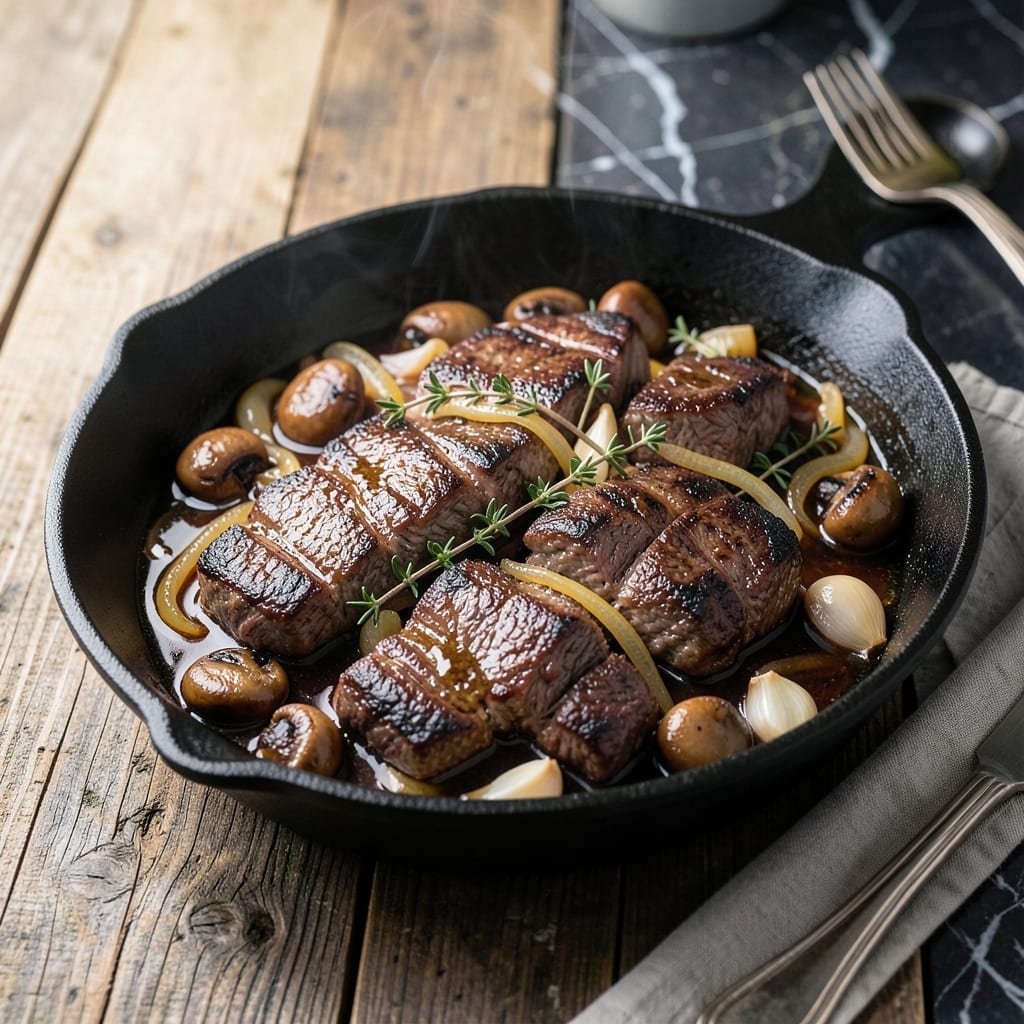 Steak Tip Crock Pot Recipe: Slow-Cooked Beef With Mushroom Gravy
